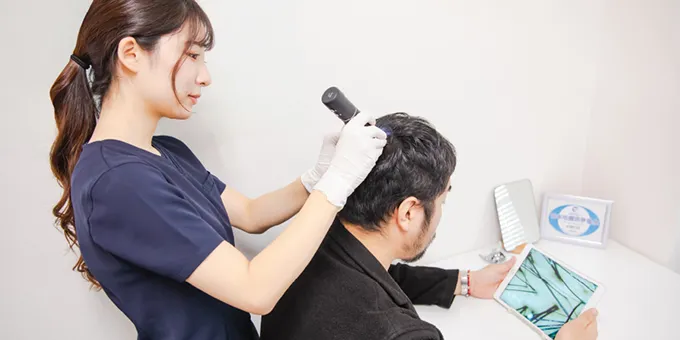 Dr.AGAクリニック マイクロスコープ診断